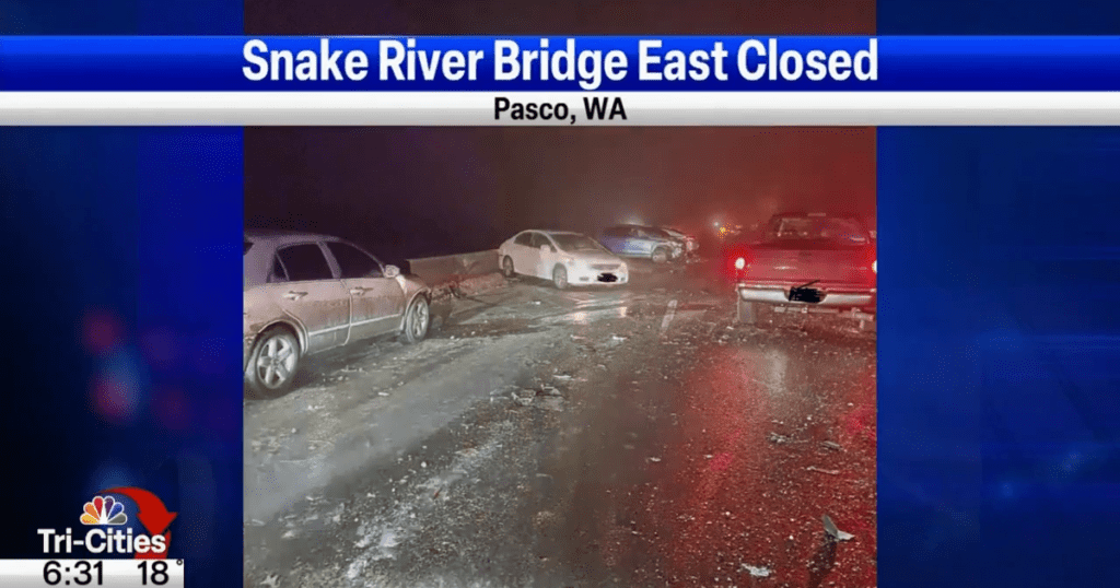 13 car crash closes Snake River Bridge east of Pasco | News