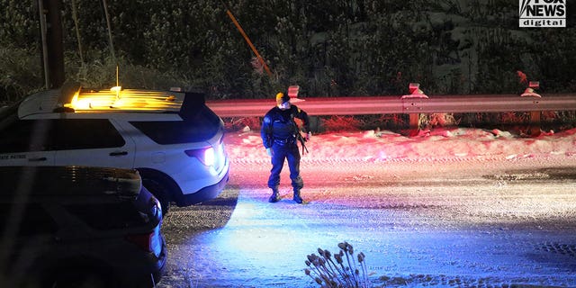 Police respond to an incident near Washington State University on Dec. 15, 2022.
