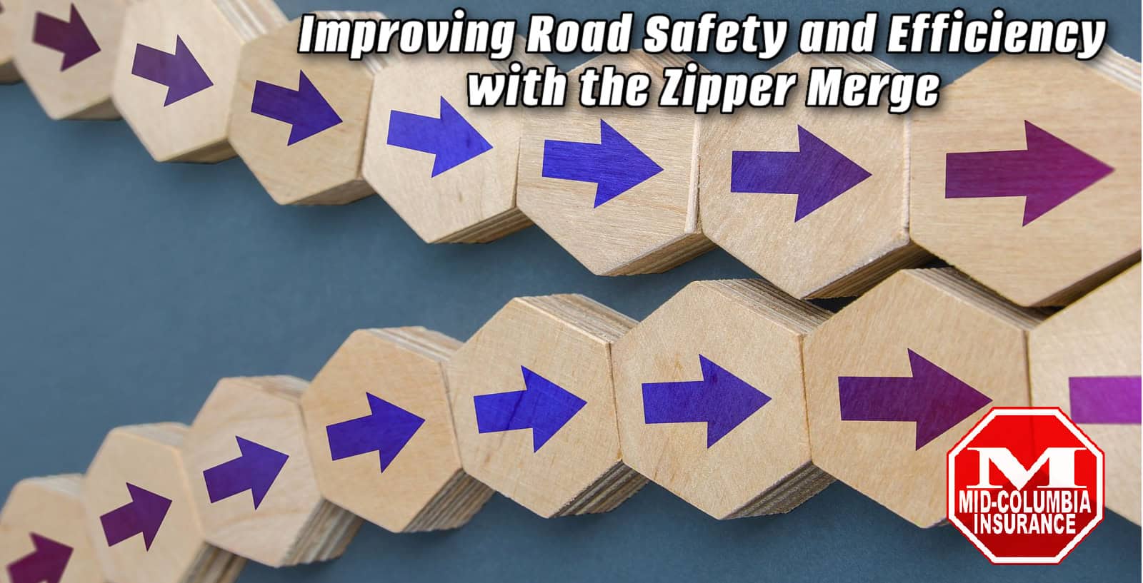 Improving Road Safety And Efficiency With The Zipper Merge - Arrow chains reunited into one. 