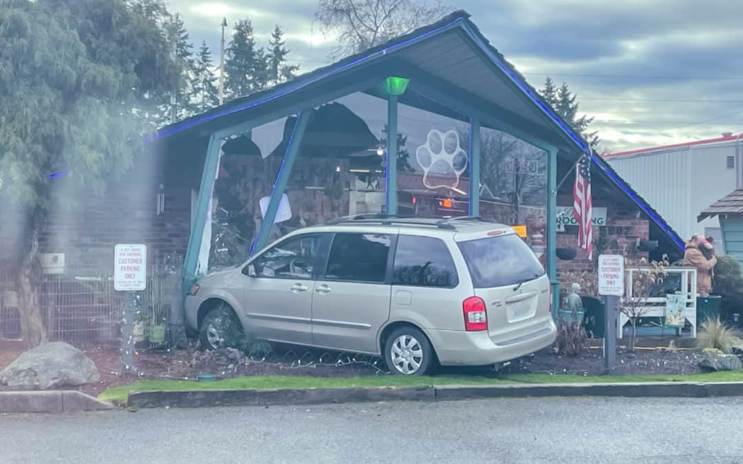 Car Drives Into Building in Lakewood WA