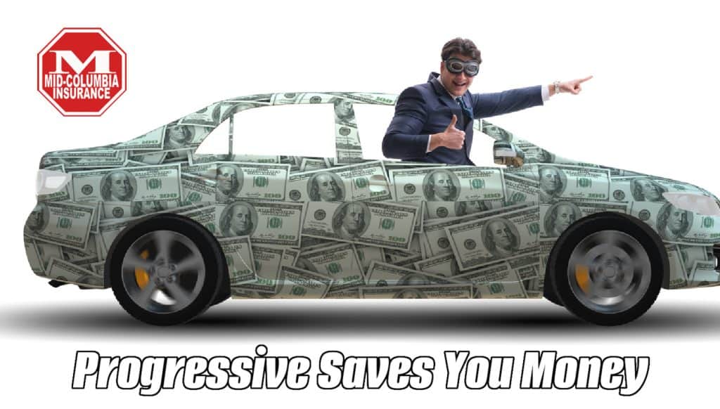 Businessman driving car covered with us dollars