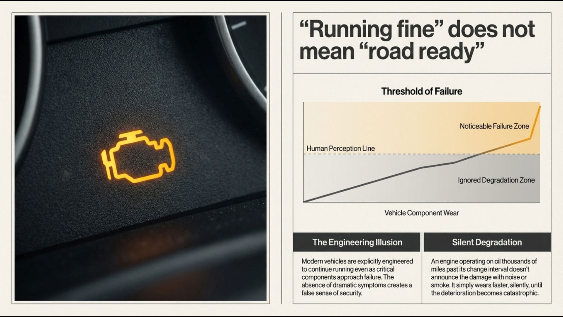 Running Fine Does Not Mean Road Ready