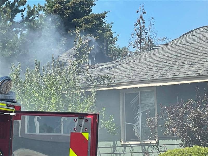 Spokane Fire Department respond to structure fire on West Fifth Avenue